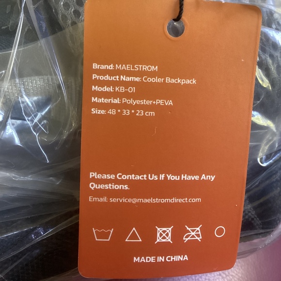 NWT Maelstrom  Ice Chest Cooler Backpack BLUE/gray - Picture 4 of 5